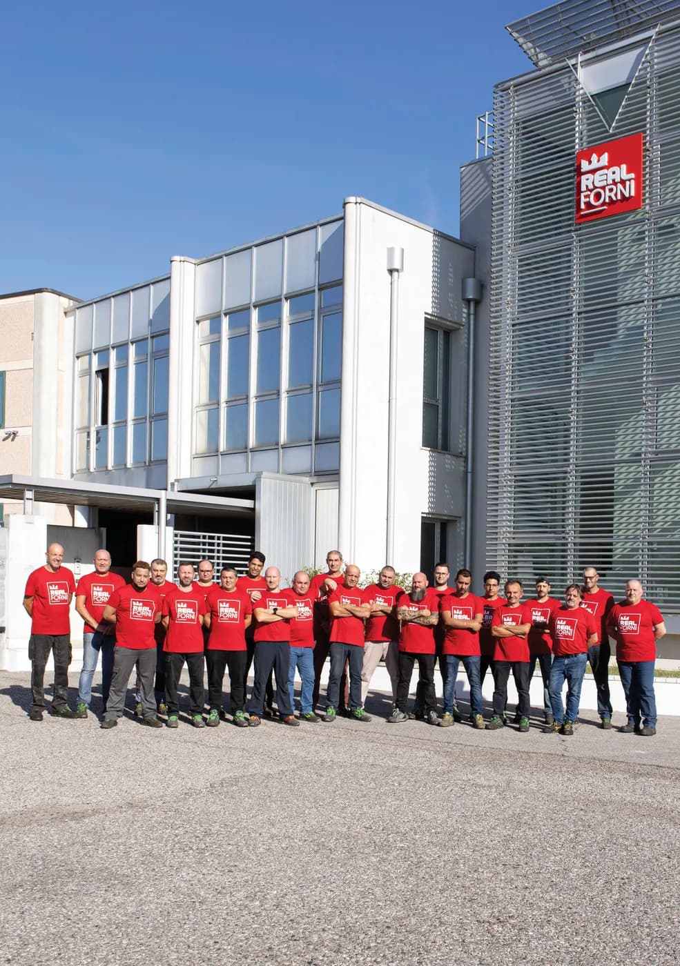 The Real Forni workshop in Verona, and the team who build the ovens